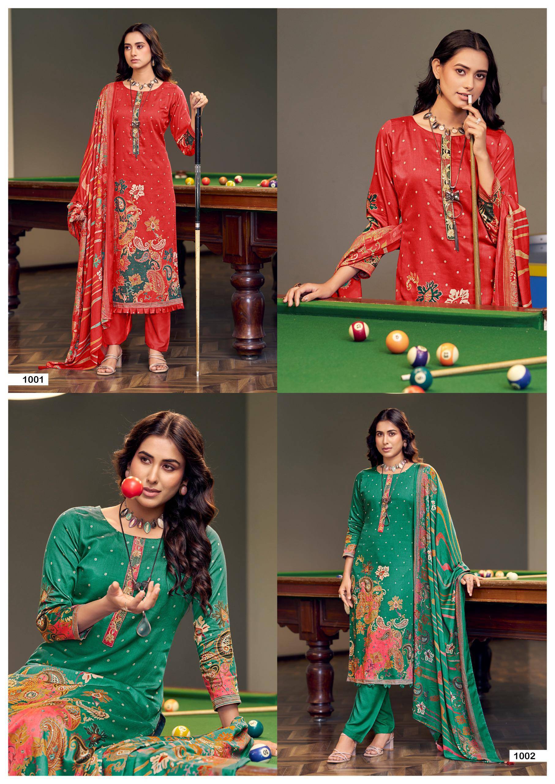 SABHYATA by MUMTAZ ARTS 1001 to 1004 series VISCOSE JAM dresses at Wholesale Price